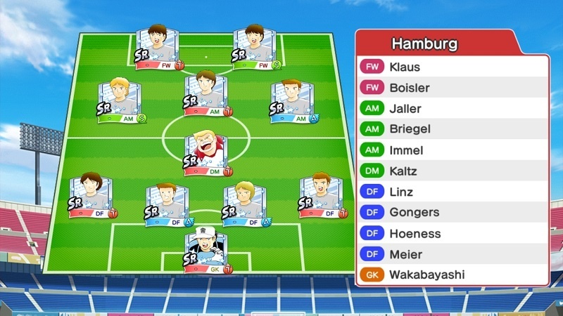 Lineup of Hamburg SV