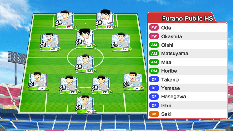 Lineup of Furano High School
