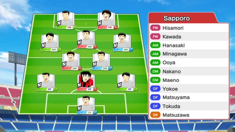 Lineup of Consadole Sapporo